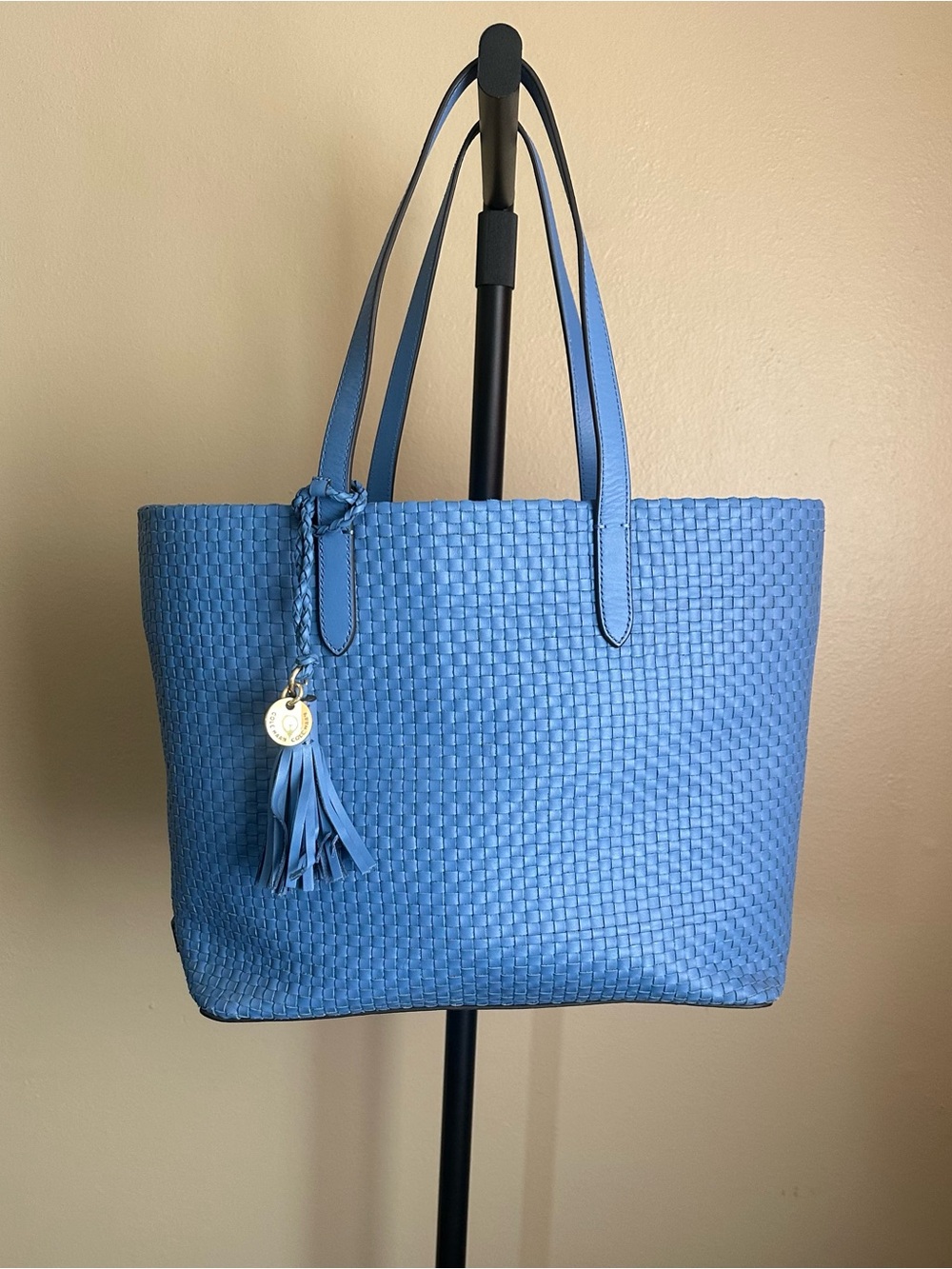 New With Tags Cole Hann Woven Collection Payson Tote In Riverside